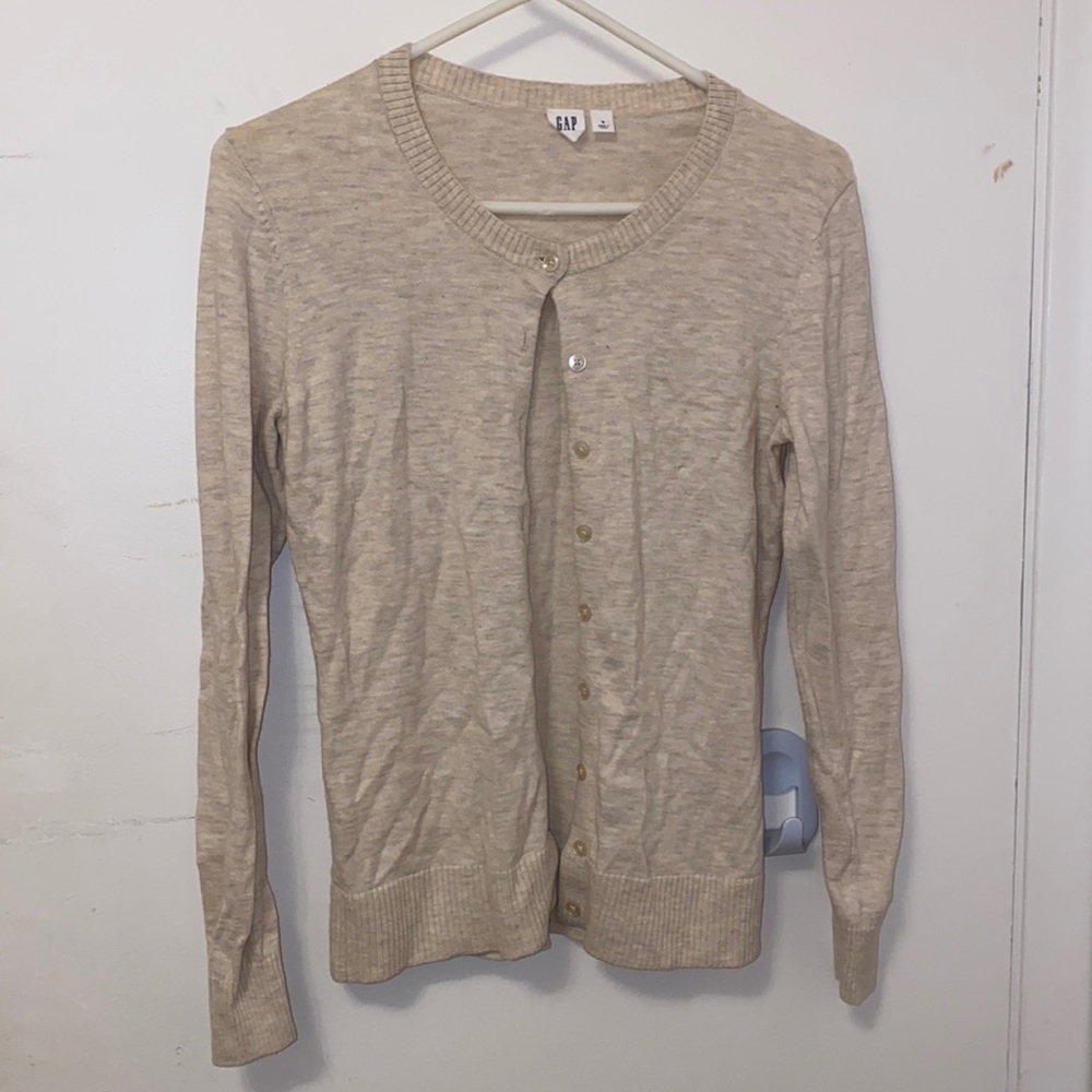 Gap tan cardigan sweater
